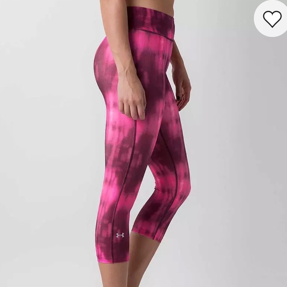 Under Armour Alpha Active Compression Leggings Pink White XL - Picture 1 of 9